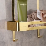 استند وسط حمام سه طبقه ضخیم برند اسمارت رنگ طلایی - Image 5