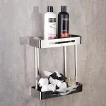 استند وسط حمام دو طبقه ضخیم برند اسمارت رنگ استیل براق - Image 4