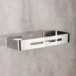 استند وسط حمام دو طبقه ضخیم برند اسمارت رنگ استیل براق - Image 2