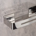 استند وسط حمام دو طبقه ضخیم برند اسمارت رنگ استیل براق - Image 3