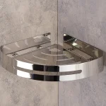 استند کنج حمام تک طبقه ضخیم برند اسمارت رنگ استیل براق - Image 3