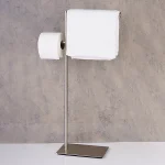 استند ایستاده دوبل پایه مستطیل رنگ استیل مات