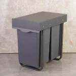 سطل زباله ی کابینتی دو مخزنه حجم 40 لیتر
