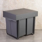 سطل زباله ی کابینتی دو مخزنه حجم 40 لیتر