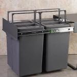 سطل زباله ی کابینتی دو مخزنه حجم 40 لیتر - Image 5