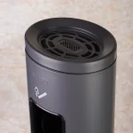 سطل زباله ی زیرسیگاری دار ایستاده ی برند اسمارت رنگ طوسی مات - Image 4
