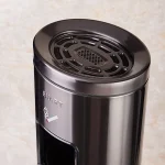 سطل زباله ی زیرسیگاری دار ایستاده ی برند اسمارت رنگ دودی مات - Image 4