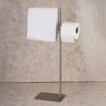 استند ایستاده دوبل پایه مستطیل رنگ استیل براق - Image 4