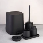 ست سرویس بهداشتی 6 پارچه ی وارداتی برند اسمارت مدل آلوین رنگ مشکی