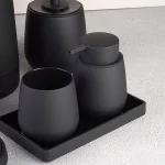 ست سرویس بهداشتی 6 پارچه ی وارداتی برند اسمارت مدل آلوین رنگ مشکی - Image 2