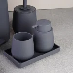 ست سرویس بهداشتی 6 پارچه ی وارداتی برند اسمارت مدل آلوین رنگ طوسی - Image 3