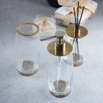 سه پارچه ی کریستالی با یراق طلایی مات کد 66 - Image 2