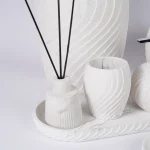 ست سرویس بهداشتی 7 پارچه سفید ماربل کد 1136 - Image 3