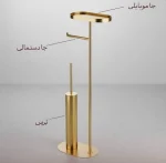 استند ایستاده دستمال برس و جاموبایلی رنگ استیل براق کد WT-836 - Image 4