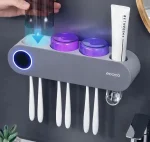 جای مسواک هوشمند رنگ طوسی UV Ecoco - Image 2