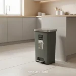 سطل زباله ی 45 لیتر مدل هانا برند اکو رنگ سفید - Image 2