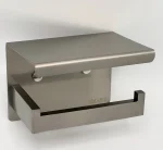 جای دستمال توالت استنددار دیواری رنگ استیل مات