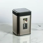 سطل زباله ی هوشمند 10 لیتری برند اکو رنگ کرم - Image 3