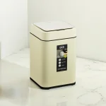 سطل زباله ی هوشمند 10 لیتری برند اکو رنگ کرم