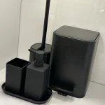 ست سرویس بهداشتی 5 پارچه رنگ مشکی - Image 2