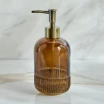 ست سرویس بهداشتی 7 پارچه کریستالی رنگ عسلی - Image 2