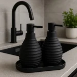 جا مایع دوقلو اکرلیک کرکره ای رنگ مشکی