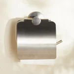 جای دستمال توالت کاوردار استیل مات - Image 2