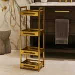 استند ایستاده 4 طبقه ی رنگ طلایی - Image 2