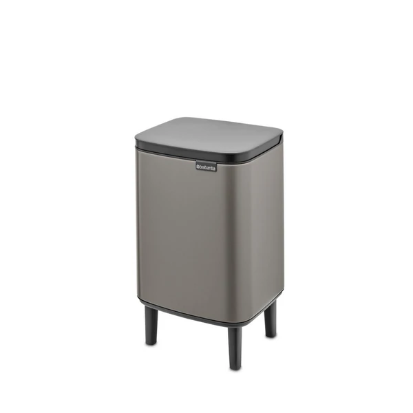 سایت 18 سطل زباله پایه دار7 لیتر پلاتینیوم برند برابانتیا BR 227202 رنگ طوسی - Image 1