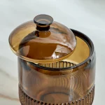 ست سرویس بهداشتی 7 پارچه کریستالی رنگ عسلی - Image 3