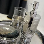 نیم ست چهار پارچه ی برنجی چکشی هندی - Image 3