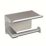 جای دستمال توالت استنددار دیواری رنگ استیل مات کد 63011-BN - Image 3