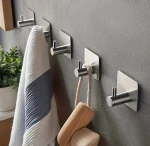 قلاب تک دیواری چسبی رنگ استیل مات - Image 4