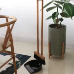 جارو و خاک انداز چوبی رنگ مشکی - Image 6