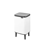 سطل زباله پایه دار7 لیتر پلاتینیوم برند برابانتیا BR 227202 رنگ طوسی - Image 4