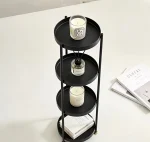 استند چهار طبقه گرد استیل رنگ مشکی - Image 5
