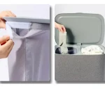 سبد رخت چرک دو مخزنه چرخدار حجم 50 لیتر کد 70498W-50L - Image 7