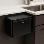 سطل کابینتی آشپزخانه حجم 3 لیتر رنگ سفید برند اسمارت کد 6601 - Image 4