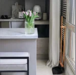 جارو و خاک انداز چوبی رنگ مشکی - Image 3