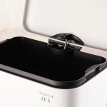 سطل زباله ی حجم 30 لیتر پدالی وارداتی رنگ سفید - Image 2