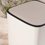 سطل زباله ی حجم 20 لیتر پدالی وارداتی رنگ سفید - Image 3