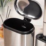 سطل و فرچه ی تک پدالی حجم 3 لیتر رنگ استیل - Image 3