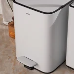 سطل و فرچه ی پدالی تک حجم 5 لیتر رنگ سفید - Image 2