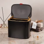 سطل کابینتی حجم 3 لیتر برند اسمارت رنگ مشکی new - Image 2