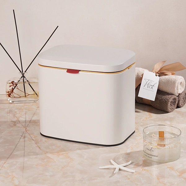 _DSC7552 سطل کابینتی حجم 3 لیتر برند اسمارت رنگ سفید new - Image 1