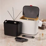 سطل کابینتی حجم 3 لیتر برند اسمارت رنگ سفید new - Image 4