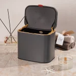 سطل کابینتی حجم 3 لیتر برند اسمارت رنگ طوسی  new - Image 3