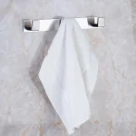 رخت آویز 3 شاخه ی چسبی رنگ استیل