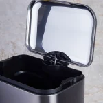 سطل زباله ی حجم 30 لیتر پدالی وارداتی رنگ استیل - Image 4