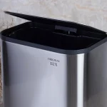 سطل زباله ی حجم 20 لیتر پدالی وارداتی رنگ استیل - Image 4